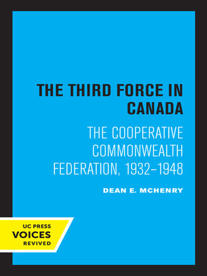 cover image of The Third Force in Canada